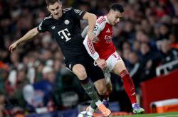 （体育(yù)）足(zú)球——欧冠：阿森(sēn)納(nà)胜拜(bài)仁慕尼黑