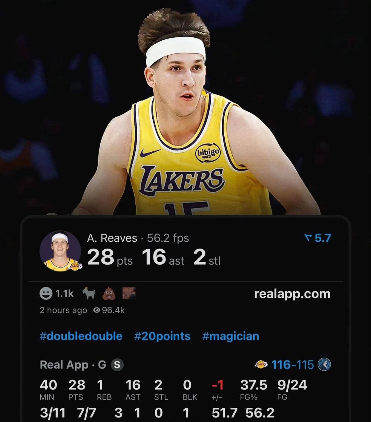 28+16！里夫斯压哨绝杀，湖人何去何从？