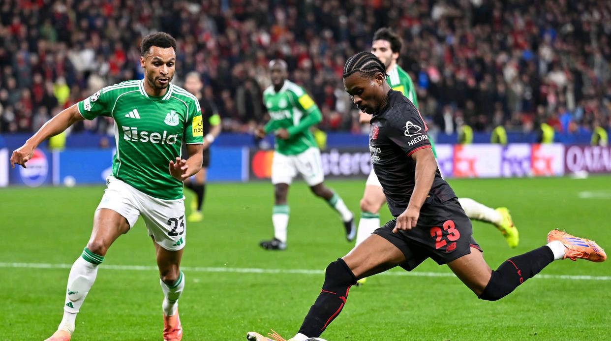 欧洲冠军联赛第6轮焦点战:勒沃库森主场2-2战平纽卡斯尔联