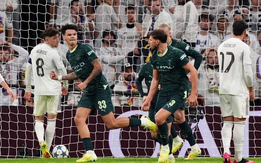 欧冠逆转惊现！英超冠军曼城攻破伯纳乌，欧冠之王皇马失利