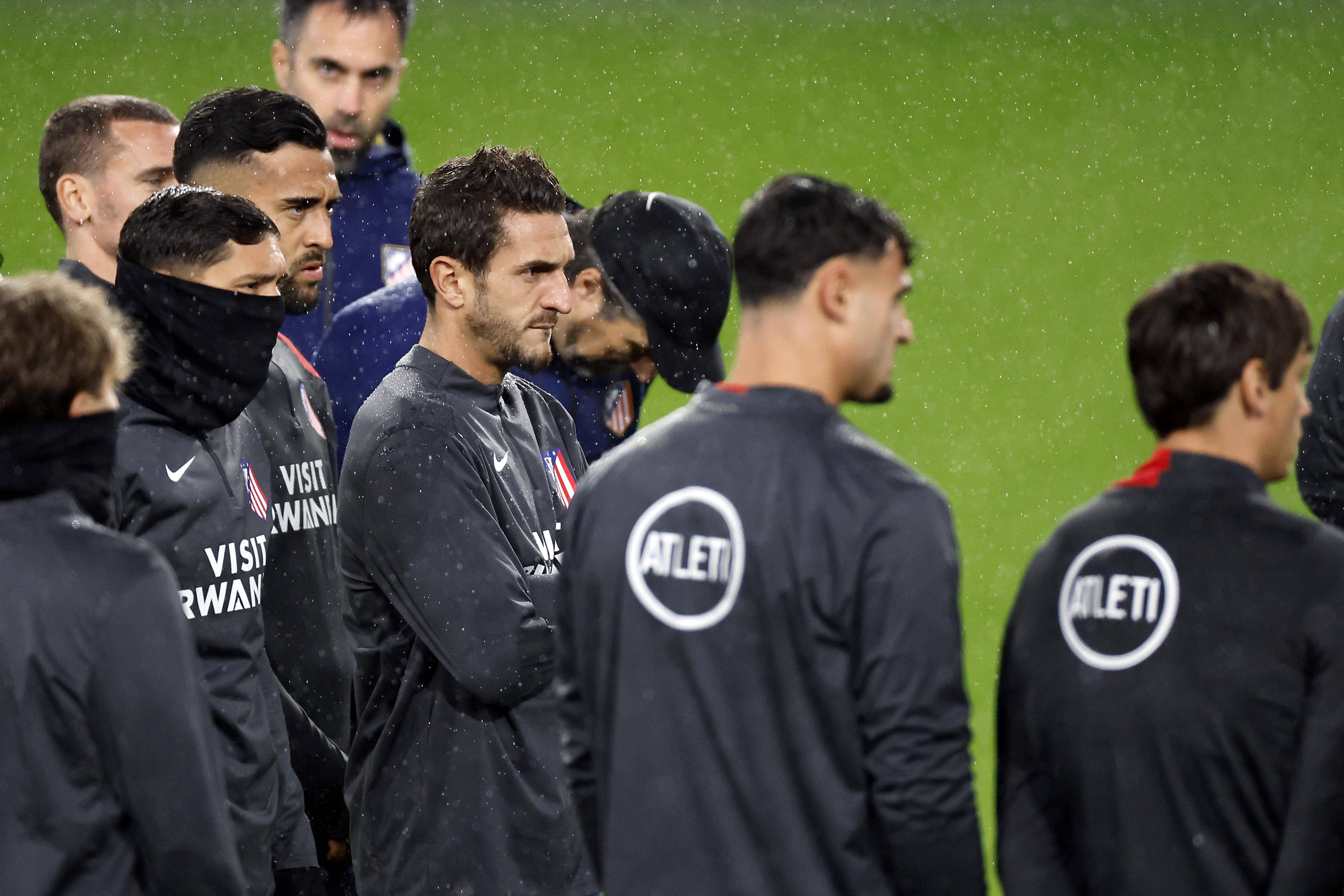 （外代二线）足球——欧冠联赛：马竞赛前备战