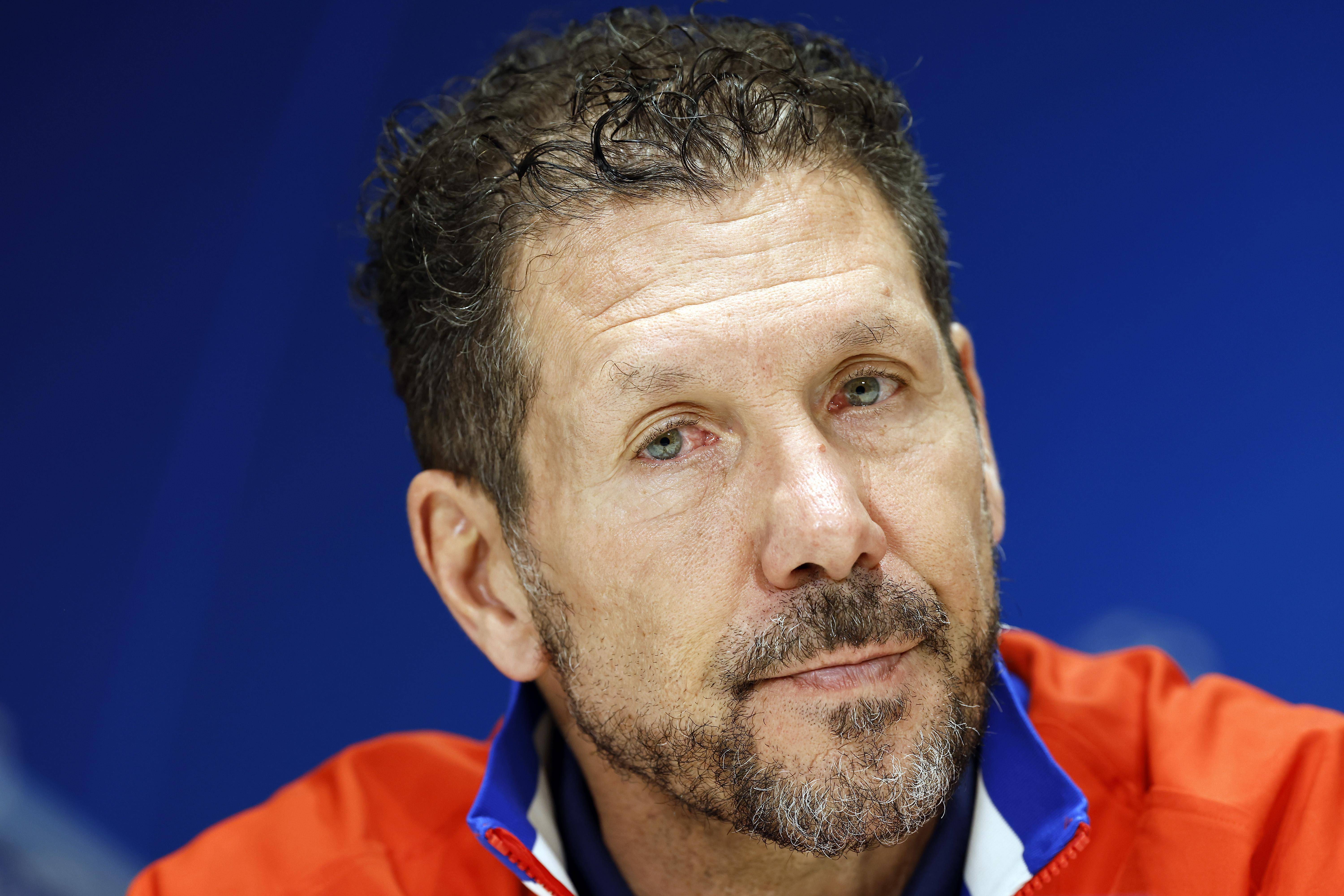 （外代二线）足球——欧冠联赛：马竞赛前备战